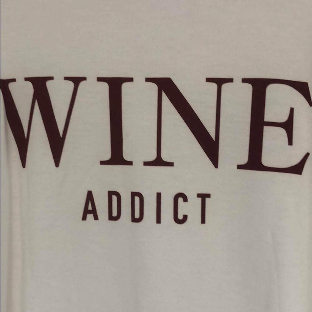 OFF WHITE "WINE ADDICT" PRINT TOP - Picture 4 of 4